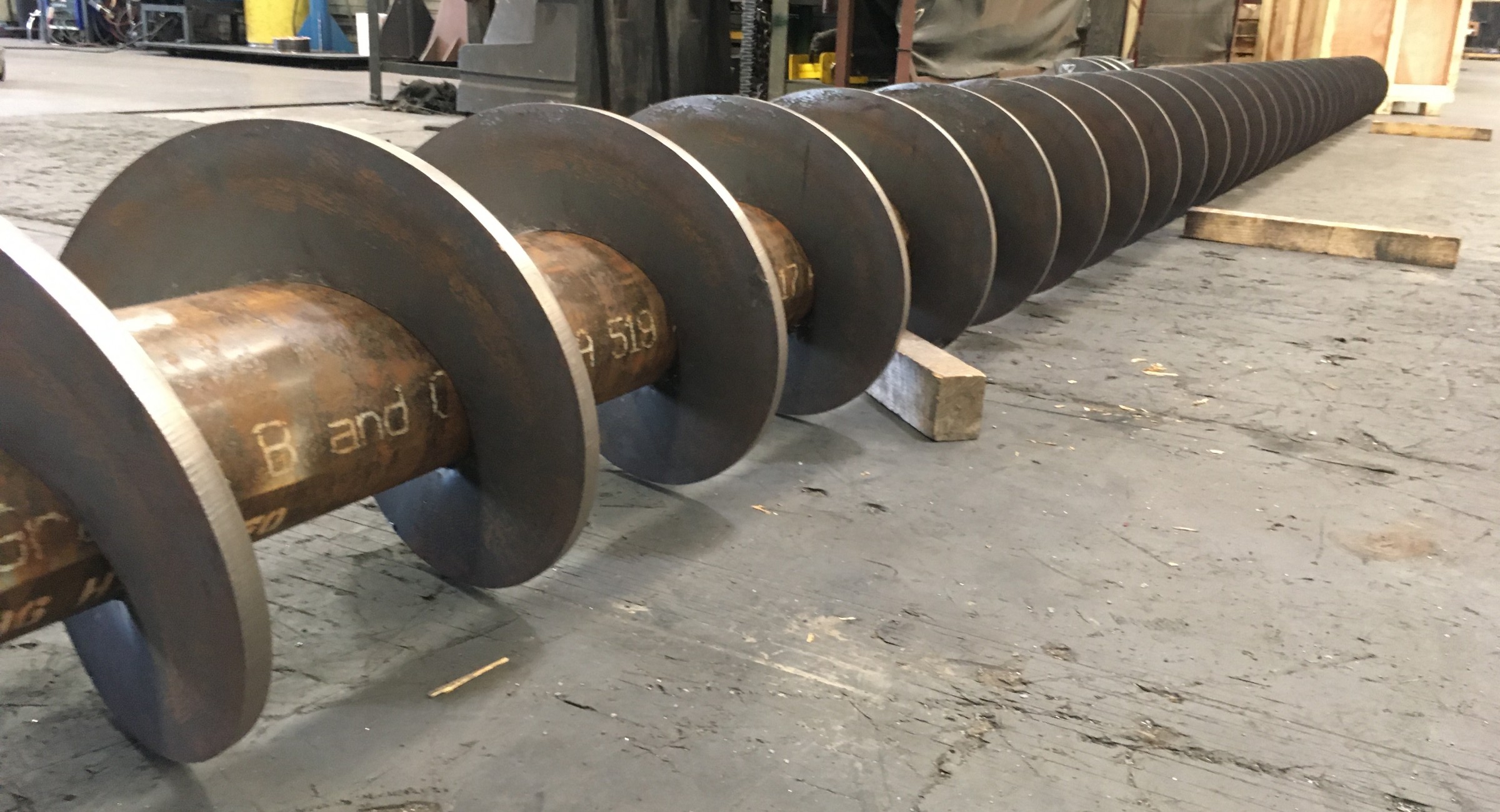 Custom Auger Flighting & Replacement Jeffrey Machine